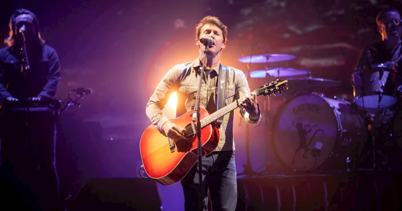 James Blunt at Collins Barracks: frequently cheesy, but the high notes puncture Dublin gloom