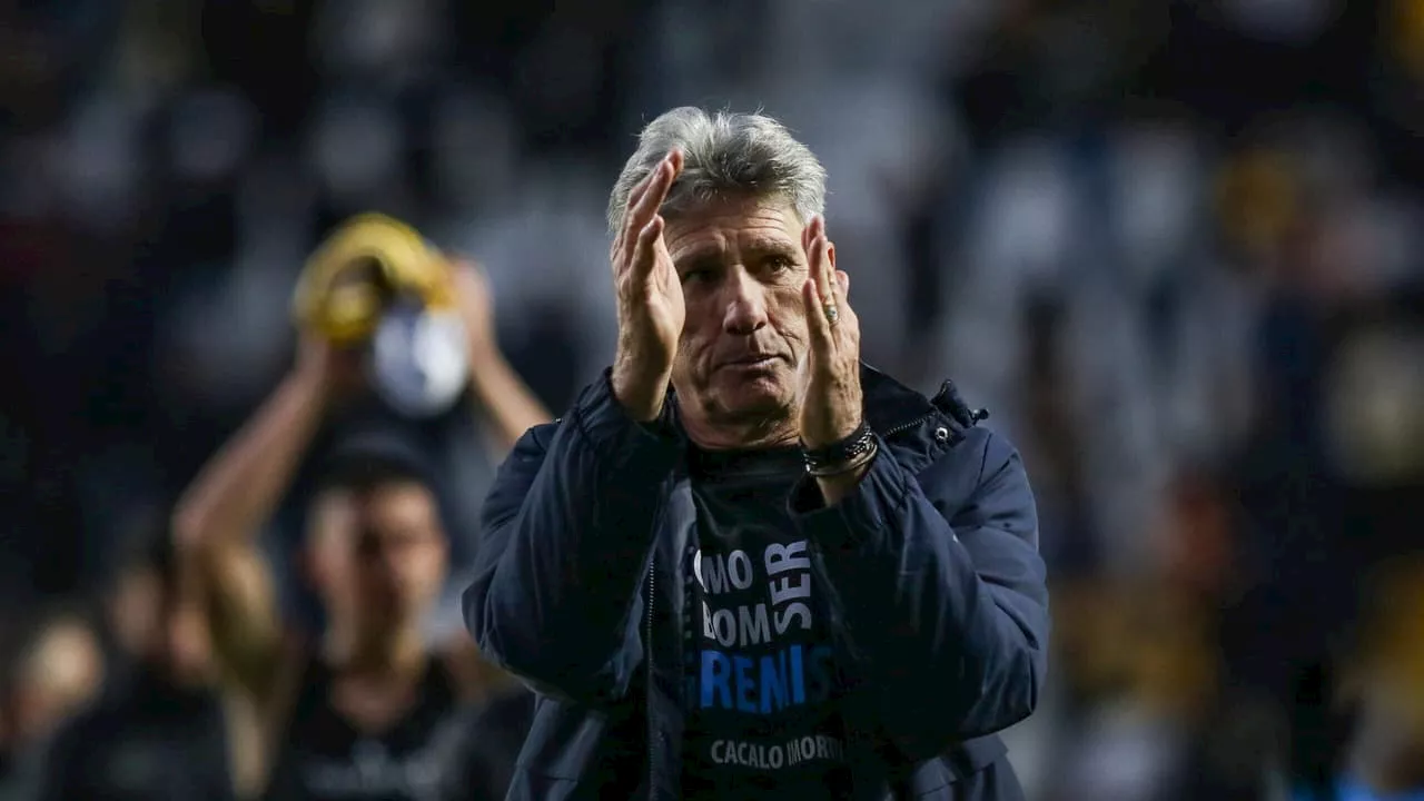 Técnico do Grêmio, Renato Gaúcho sonha com vaga na Libertadores: ‘Não é impossível’