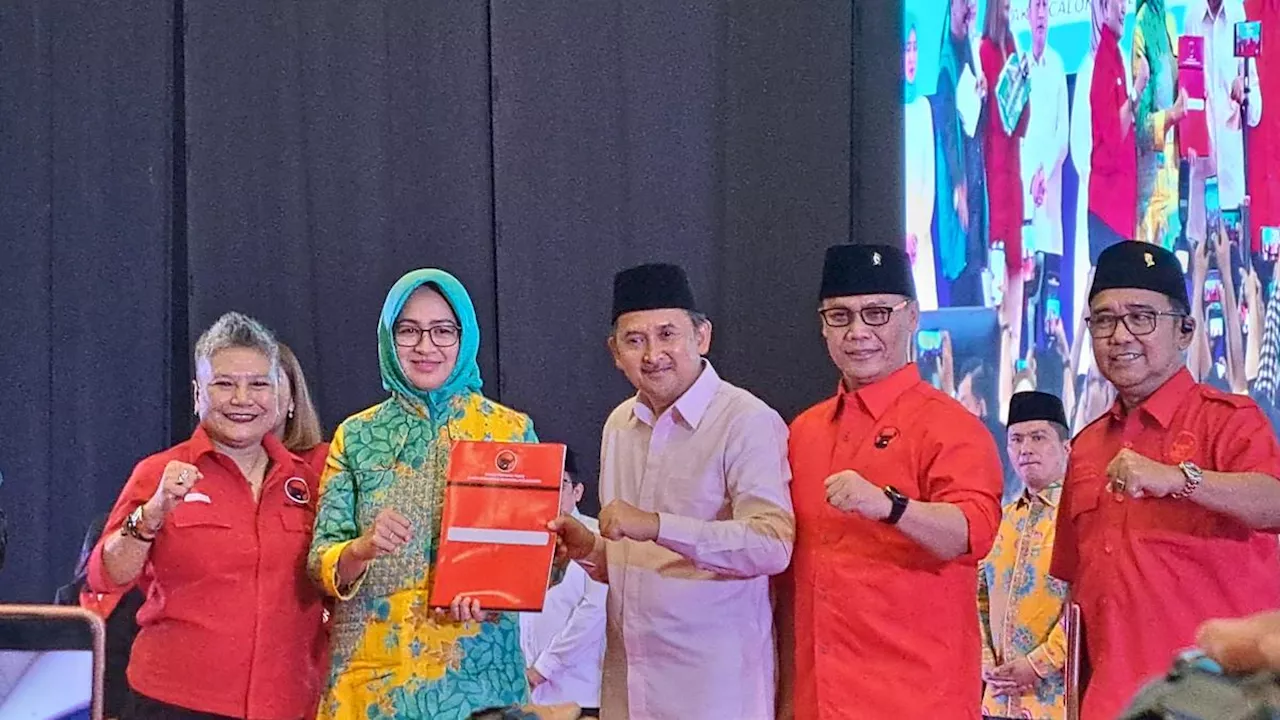 Airin Rachmi Diany-Ade Sumardi Resmi Diusung PDIP di Pilgub Banten 2024