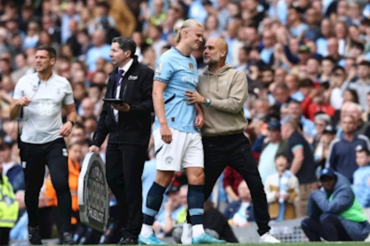 Guardiola lauds Haaland’s ‘ridiculous’ scoring rate after 10th hat-trick for City in 4-1 drubbing against promoted Ipswich