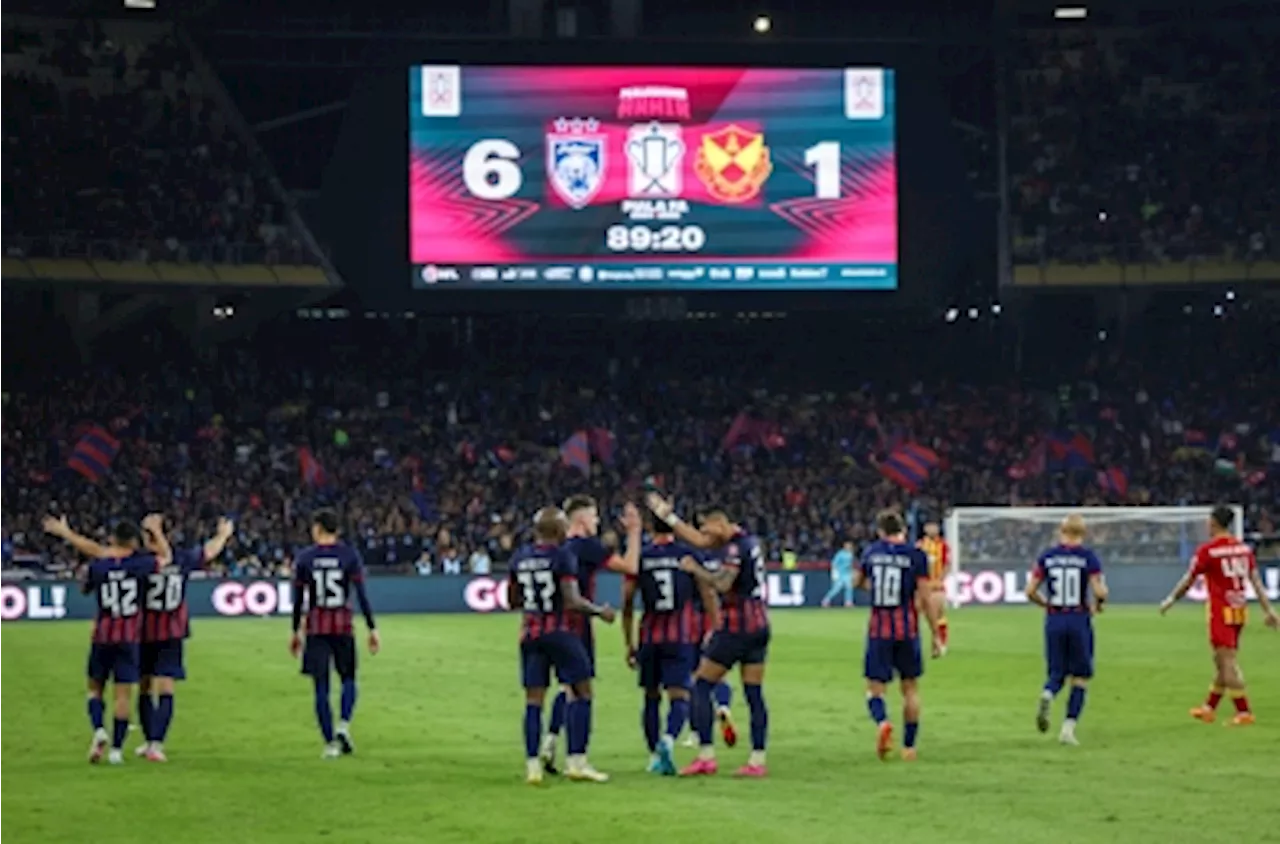 JDT storms to fourth FA Cup victory with commanding 6-1 win against Selangor