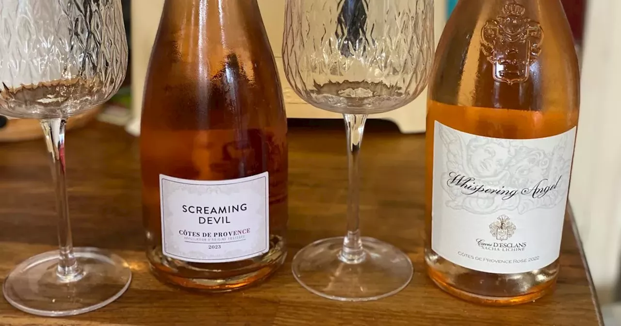 We compared Whispering Angel with Asda's 'iconic' £10 Screaming Devil rose wine