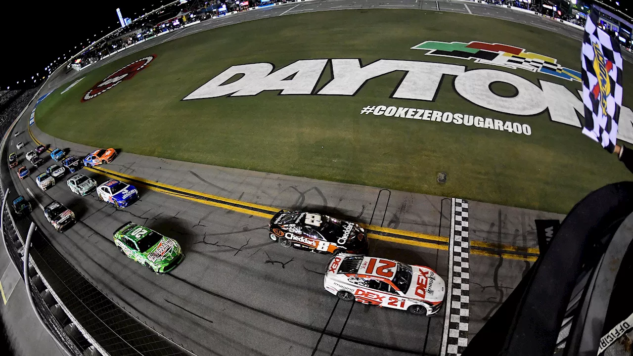 Harrison Burton wins wild NASCAR race at Daytona with dad on the call for NBC