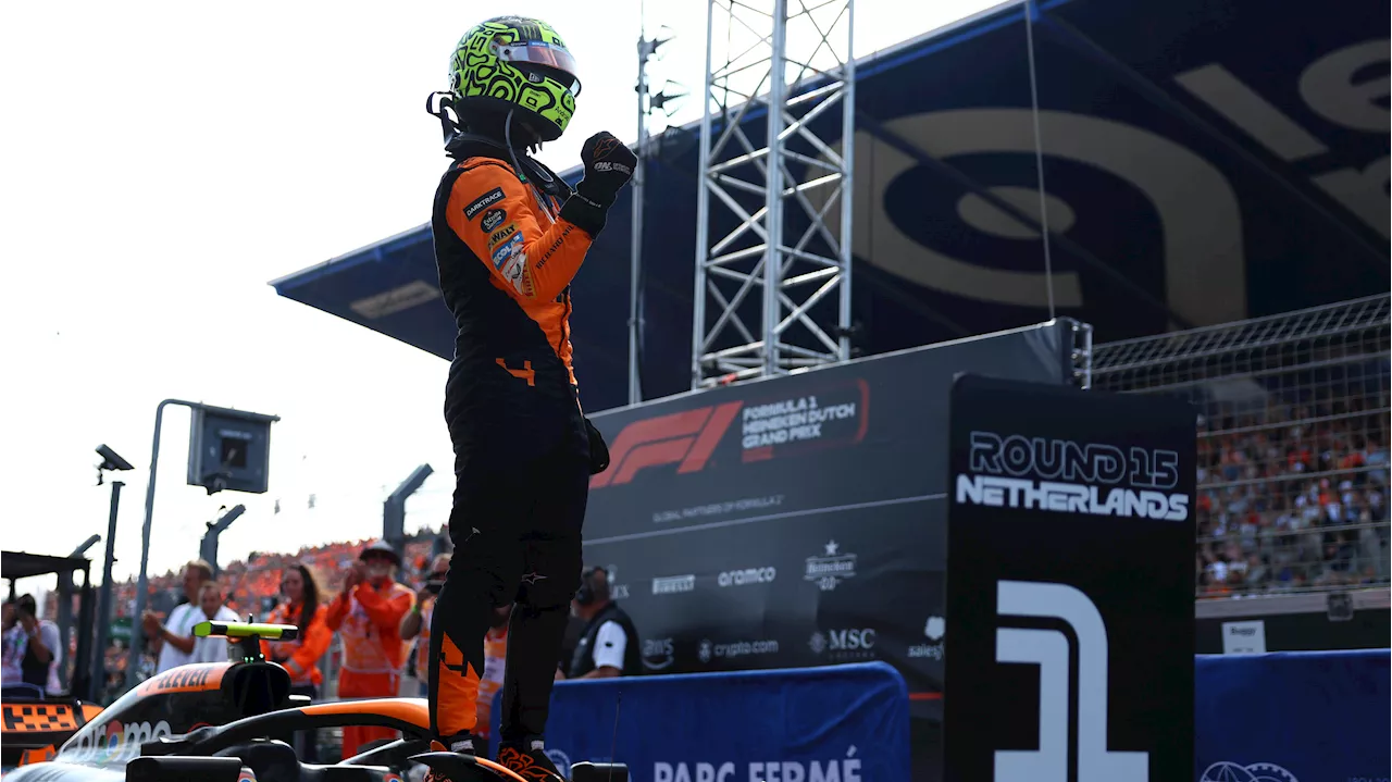 Lando Norris cruises to F1 Dutch Grand Prix win over Max Verstappen