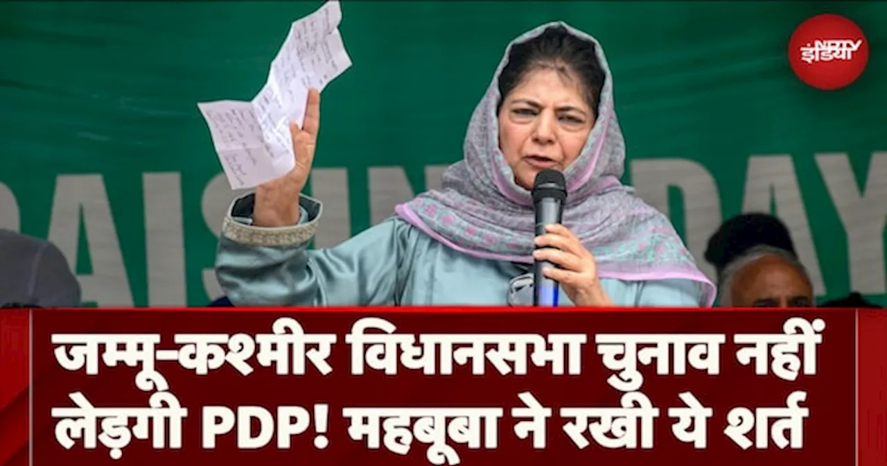 Jammu Kashmir Assembly Elections पर PDP का सबसे बड़ा चुनावी दांव, NC-Congress के सामने रखी ये शर्त