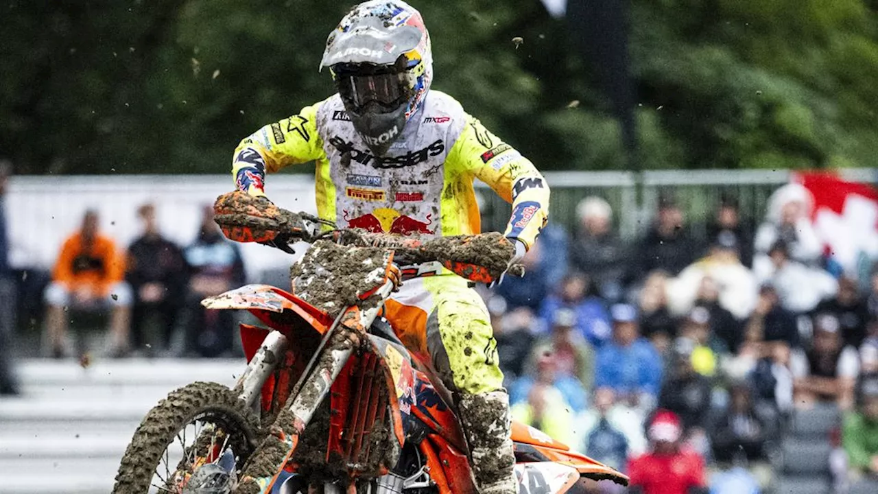 Herlings behaalt 150e dagpodium in MXGP-klasse, maar wint niet in Zwitserland