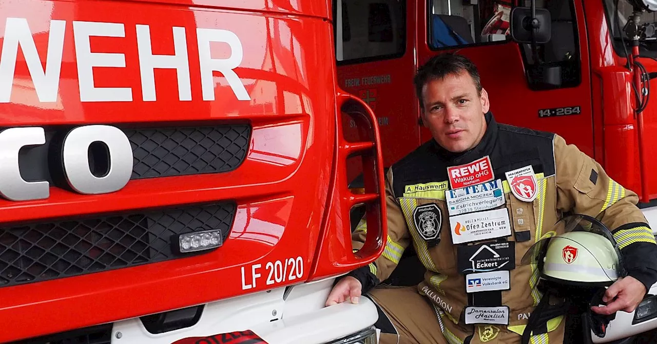 Beim Käsemarkt in Nieheim: Feuerwehrmann läuft für den guten Zweck