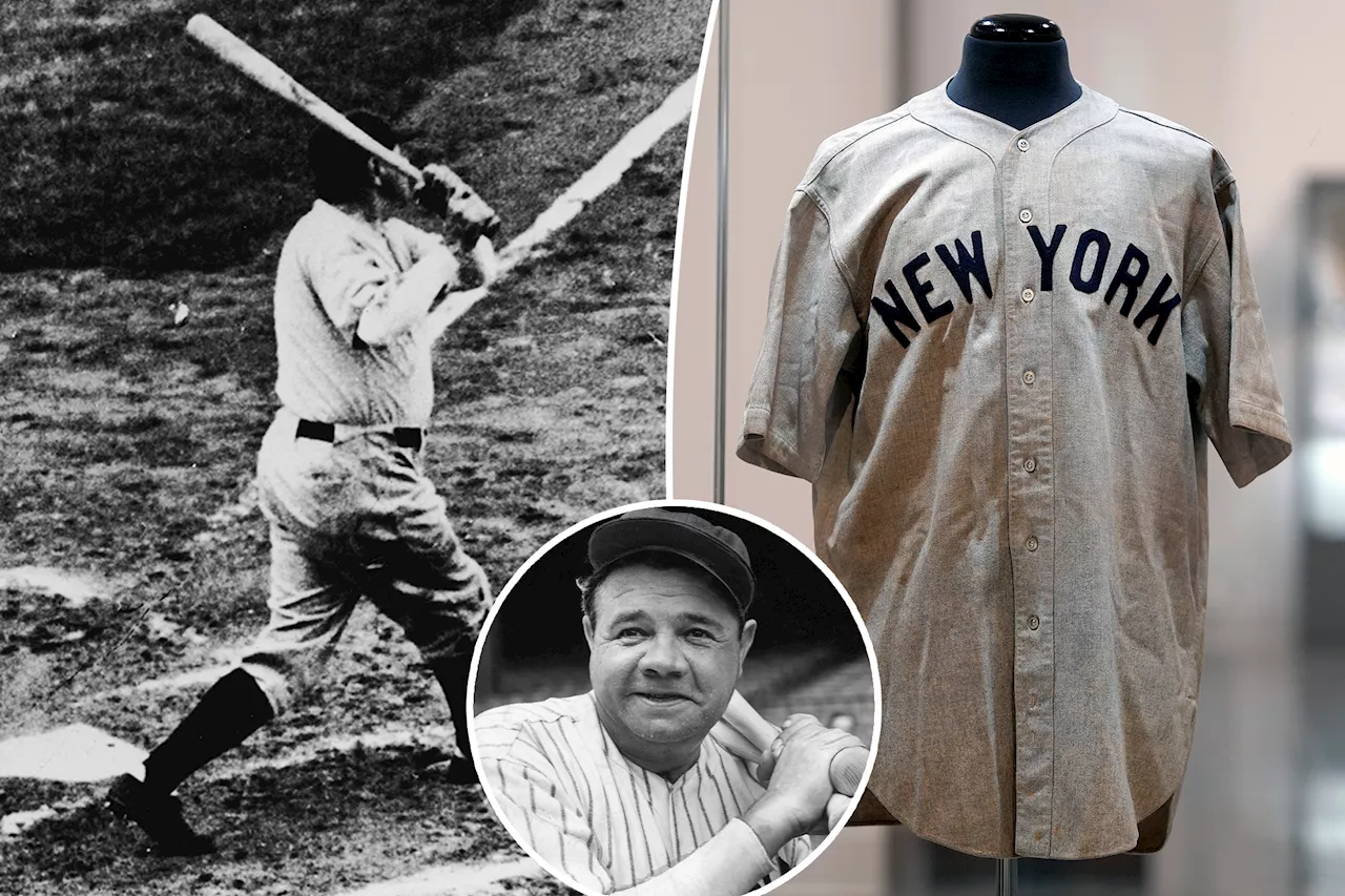 Babe Ruth 'called shot' Yankees jersey sells for $24.12 million in record-shattering auction