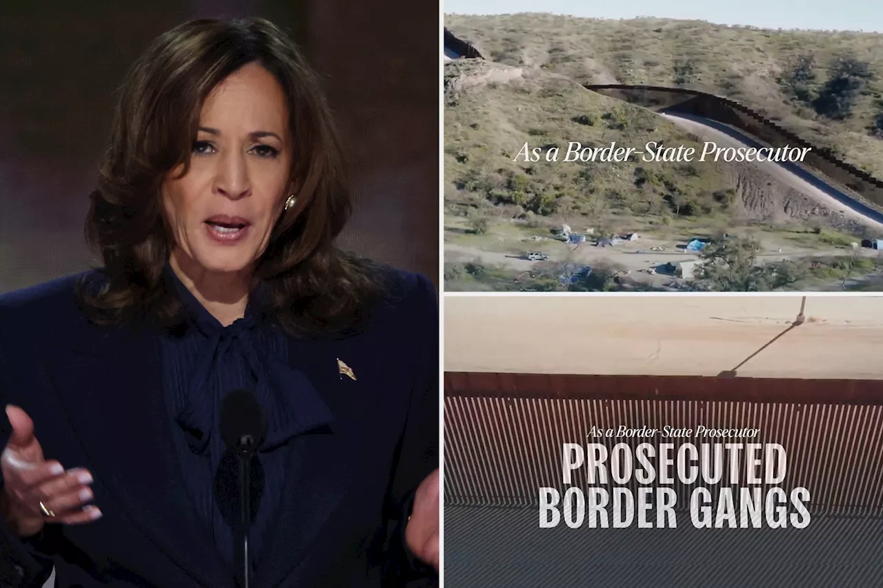 Kamala Harris called out for showing off border walls she claims to hate in campaign ad