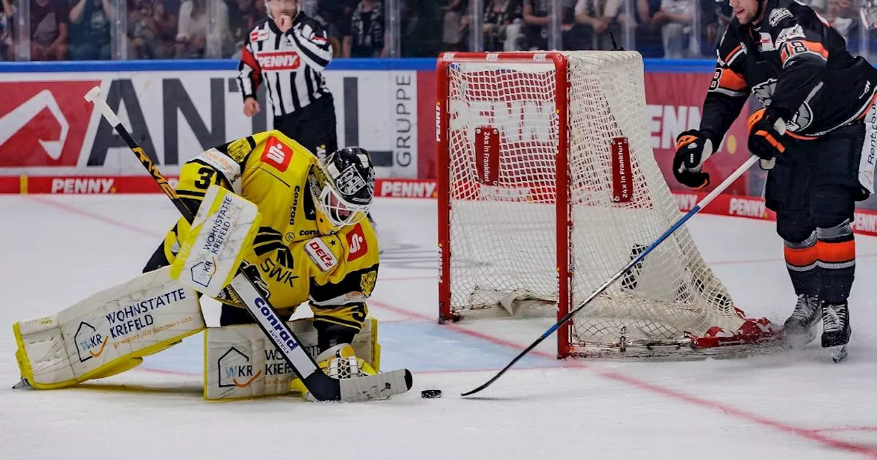 Krefeld Pinguine: Felix Bick zähmt die Löwen Frankfurt