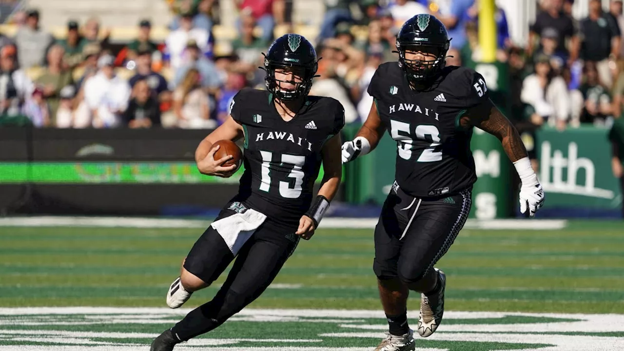 Brayden Schager Propels Hawaii Football to Week Zero Victory over Delaware State