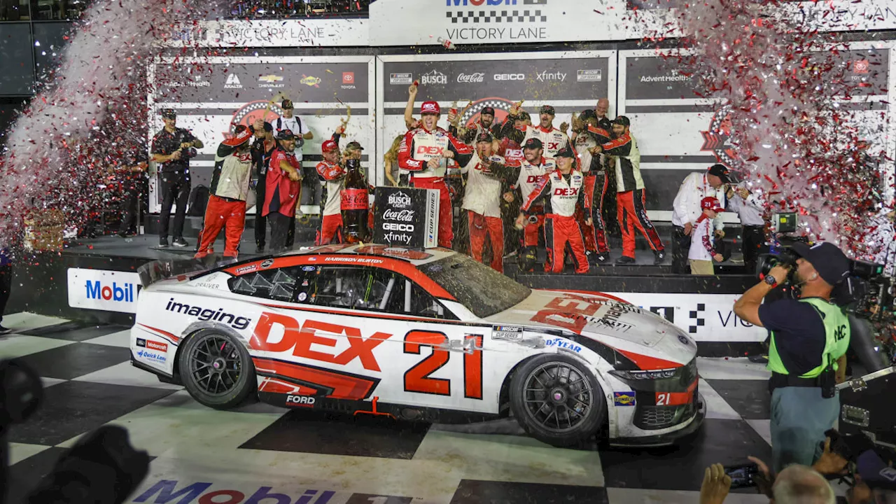 Burton Scores First Cup Series Victory; 100th Win for Wood Brothers Racing