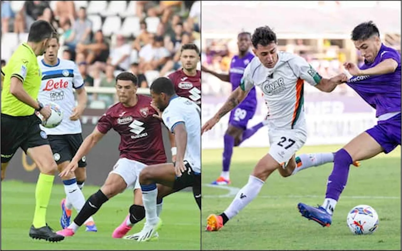 Serie A, Fiorentina-Venezia 0-0 e Torino-Atalanta 2-1