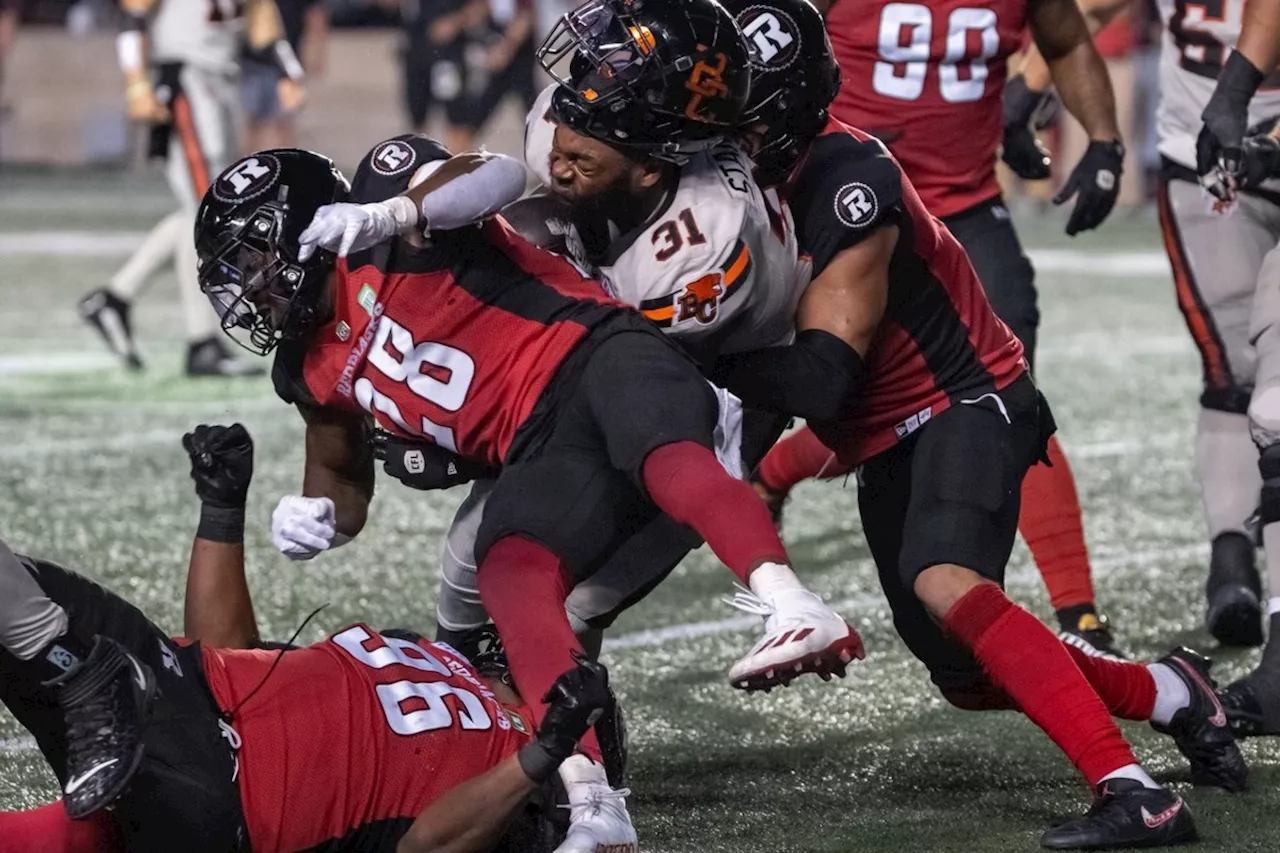 Redblacks outlast Lions 34-27 to remain unbeaten at home