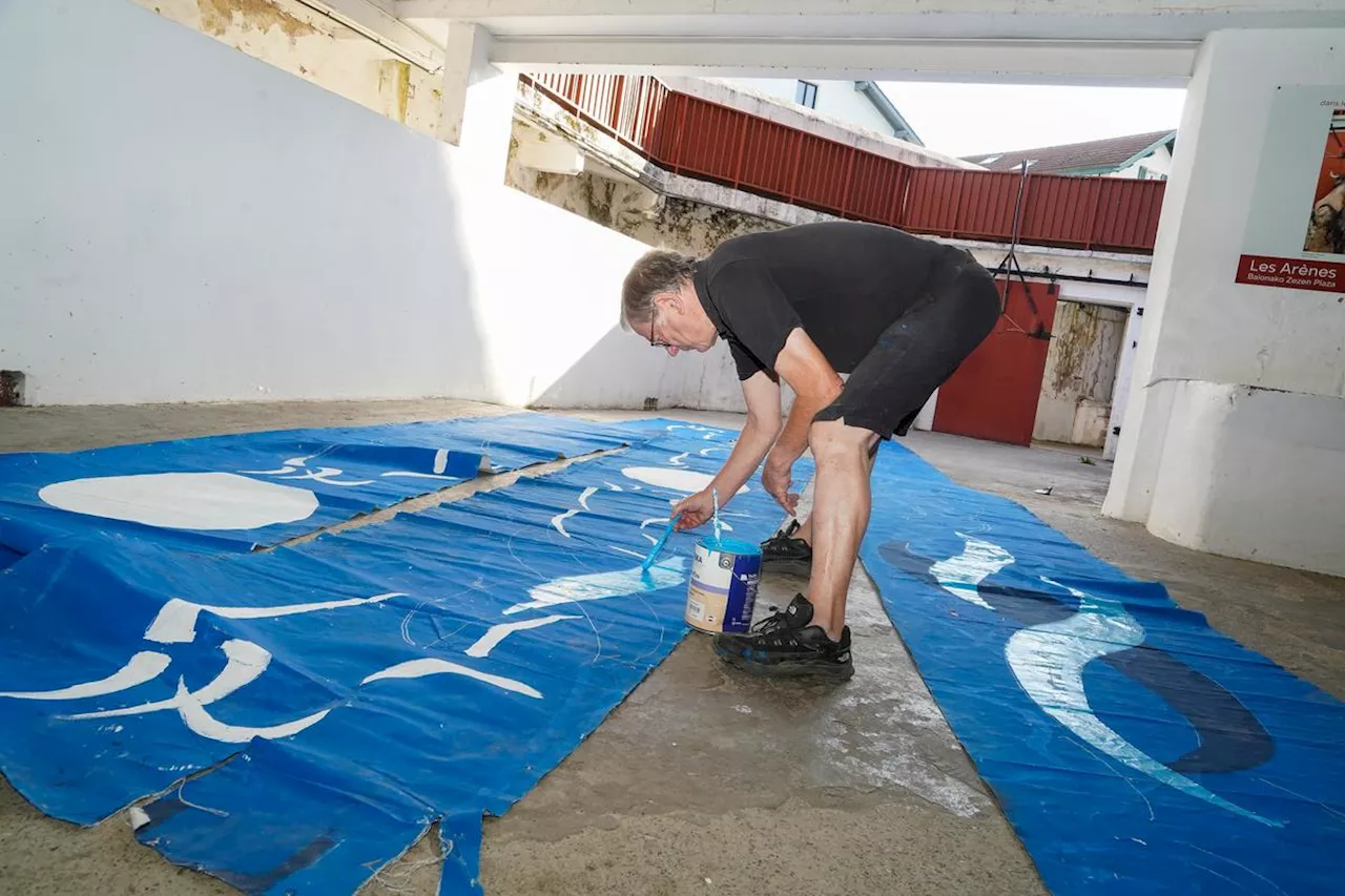 Bayonne : les arènes se parent de leur habit bleu, à l’approche des Férias de l’Atlantique