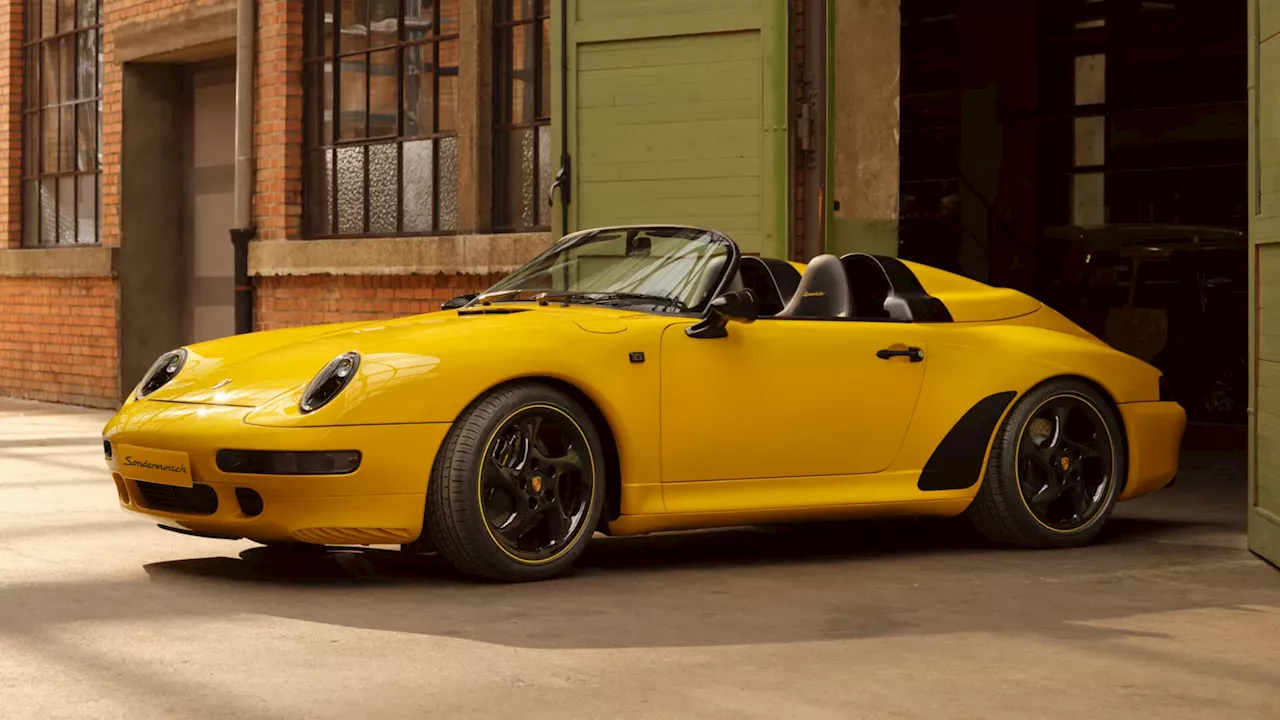 This beautiful yellow Porsche 911 Speedster is called the ‘Sonderwunsch’