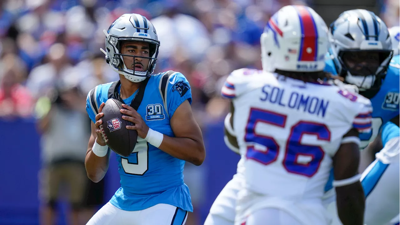 Young oversees opening-drive TD in brief preseason debut as Panthers beat Bills