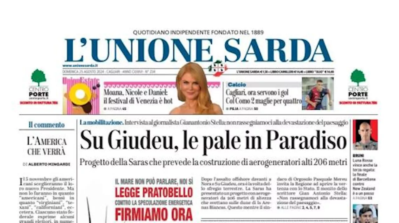 L'Unione Sarda: 'Cagliari, ora servono i gol: col Como 2 maglie per quattro'