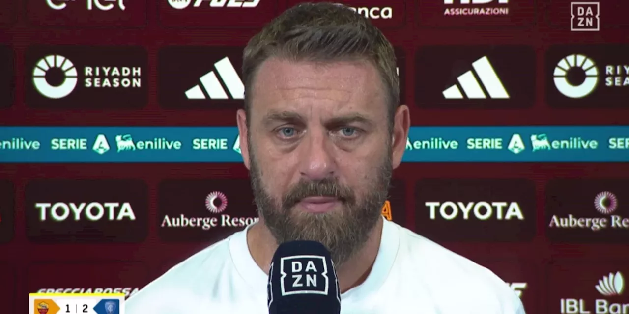 Roma, De Rossi: 'Ci è mancata energia e intensità”. Su Dybala e Soulé...