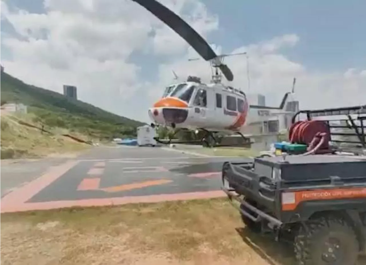 Mujer cae en Matacanes, en Santiago, y es rescatada por Protección Civil de Nuevo León