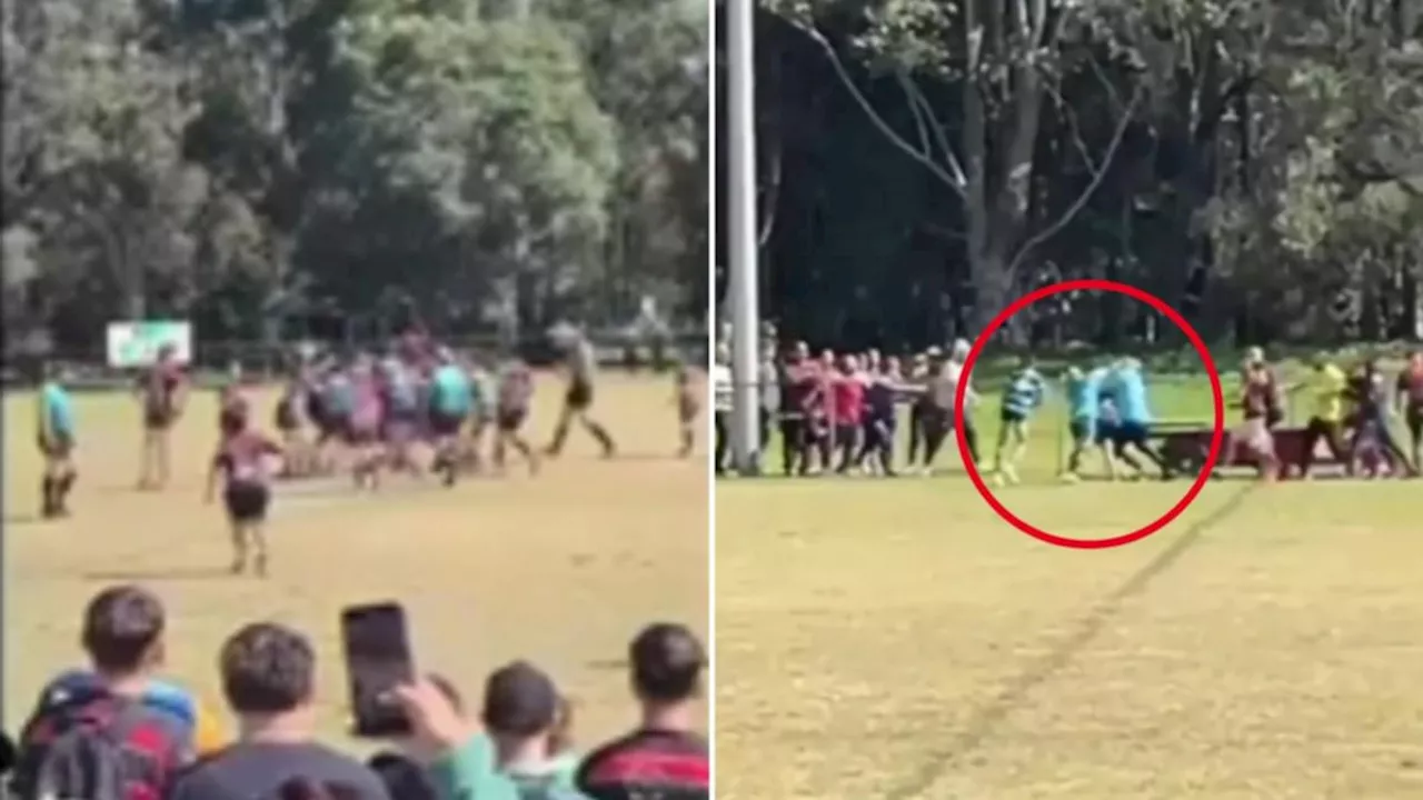 Police called to vicious brawl at under 13s footy final in Bankstown, Sydney