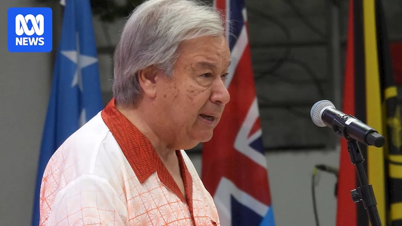 UN secretary-general calls on Australia to show leadership in cutting emissions to prevent Pacific climate catastrophe