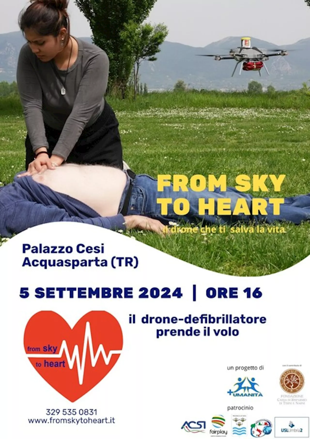 'From Sky to Heart', un drone per salvare vite umane