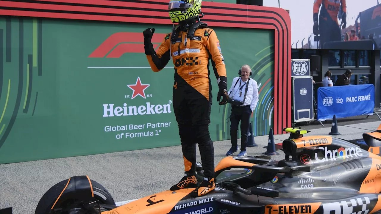 F1 standings: Lando Norris beats Max Verstappen to win Dutch Grand Prix