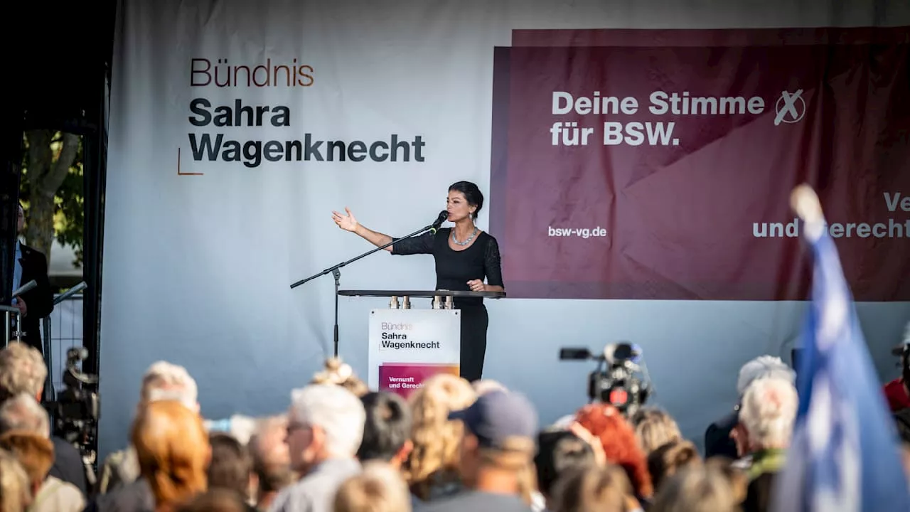 Wahlkampf in Thüringen: Wagenknecht in ihrem Kindergarten