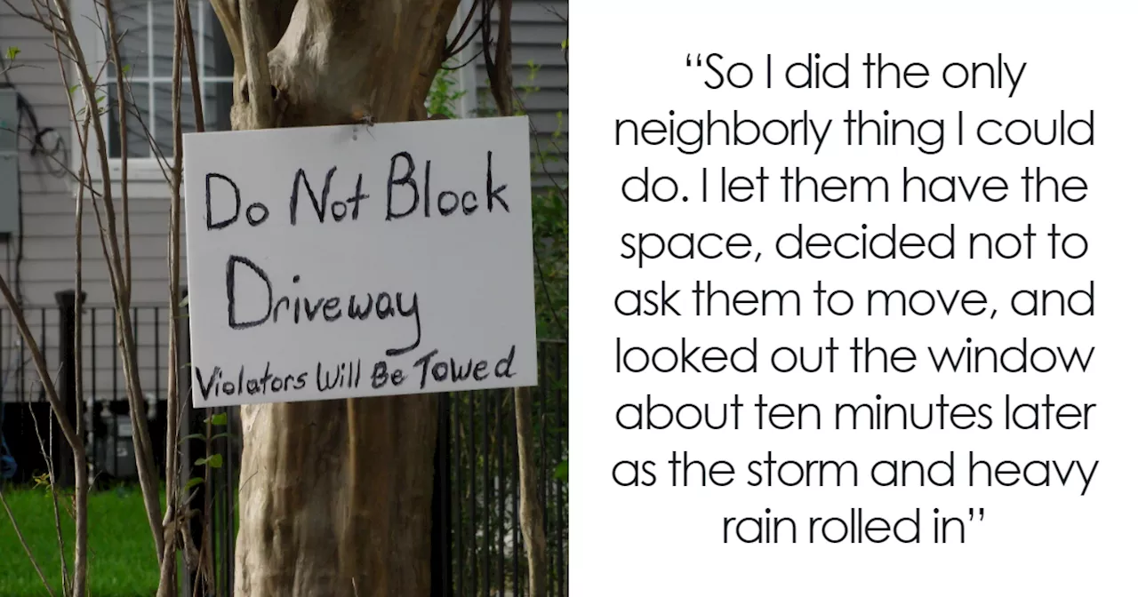 Neighbor Leaves Car Blocking Person’s Driveway, They Stand Back And Let Nature Take Revenge