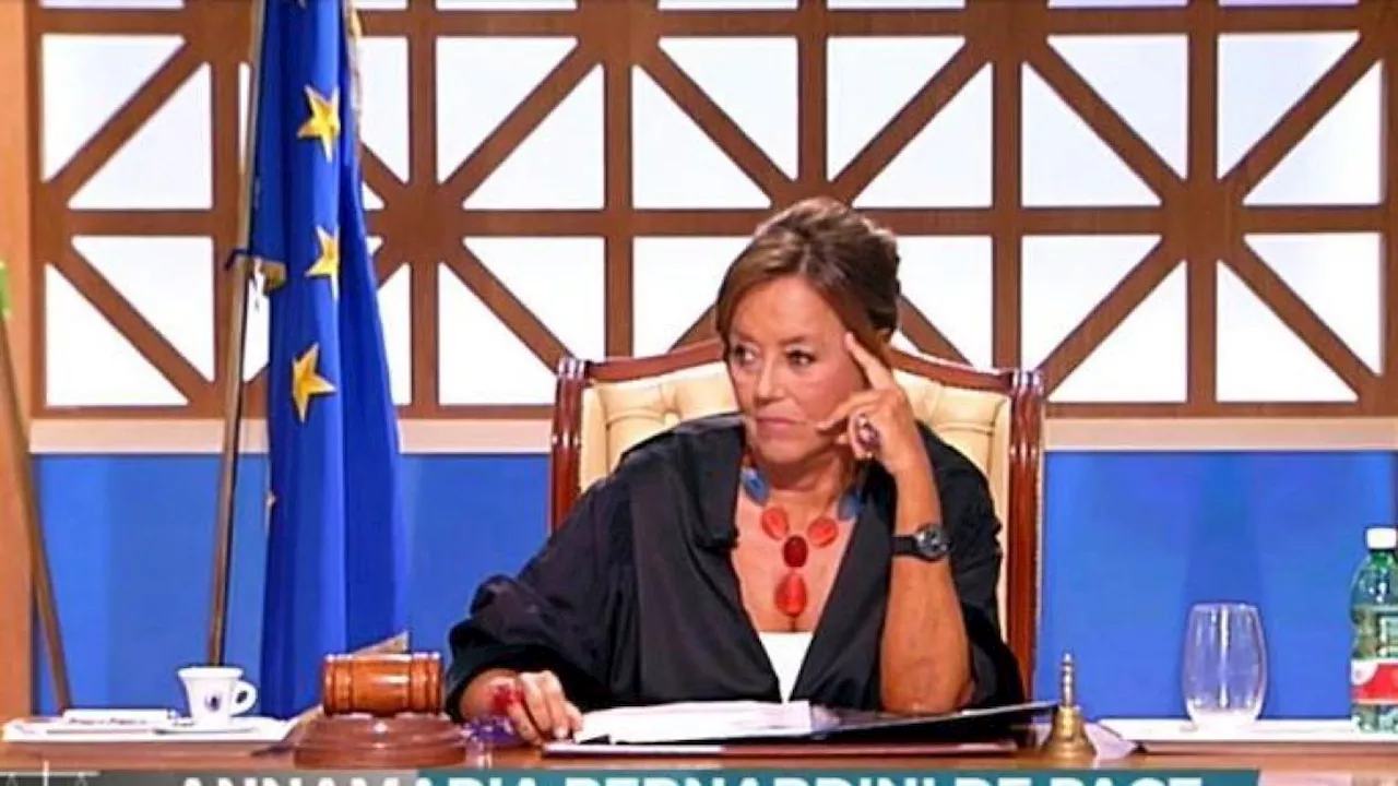 Annamaria Bernardini de Pace diventa giudice a Forum: «Vorrei essere la nuova Santi Licheri»