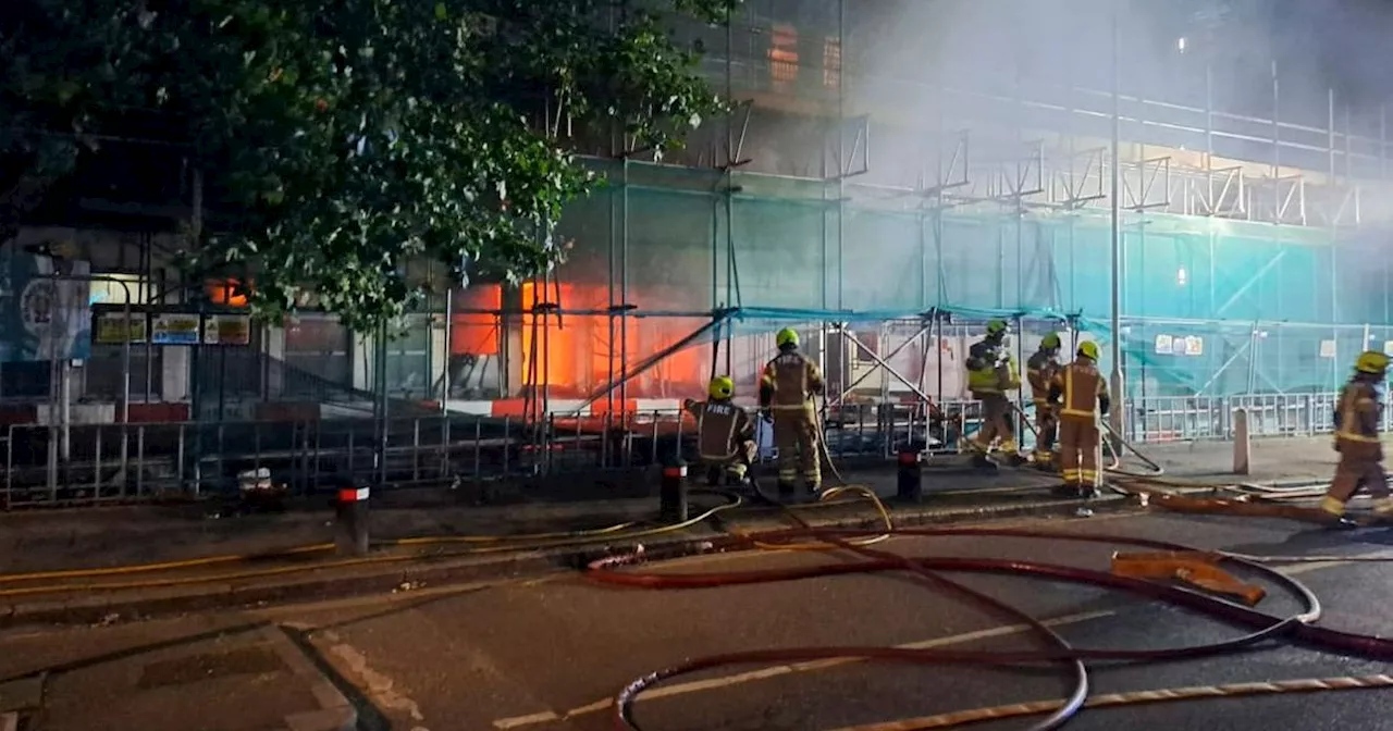 Hundreds of firefighters tackle huge blaze as more than 100 evacuated from homes