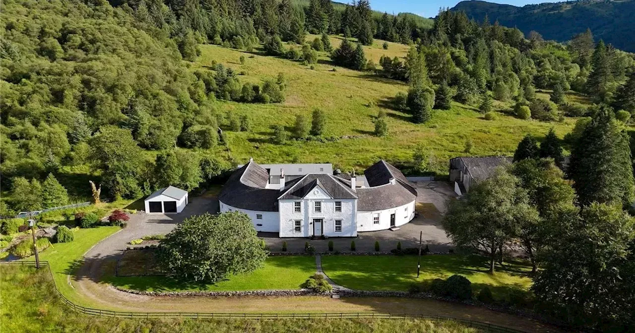 Inside unique Scottish 'horseshoe' house designed by legendary engineer for sale