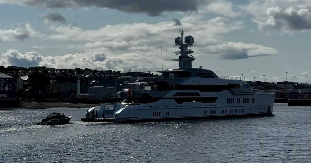 Superyacht owned by Liverpool boss spotted in Scots harbour in tour of Scotland