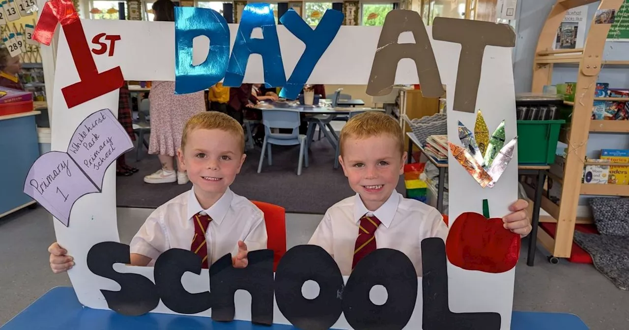 Teachers seeing double as seven sets of twins start school in North Ayrshire