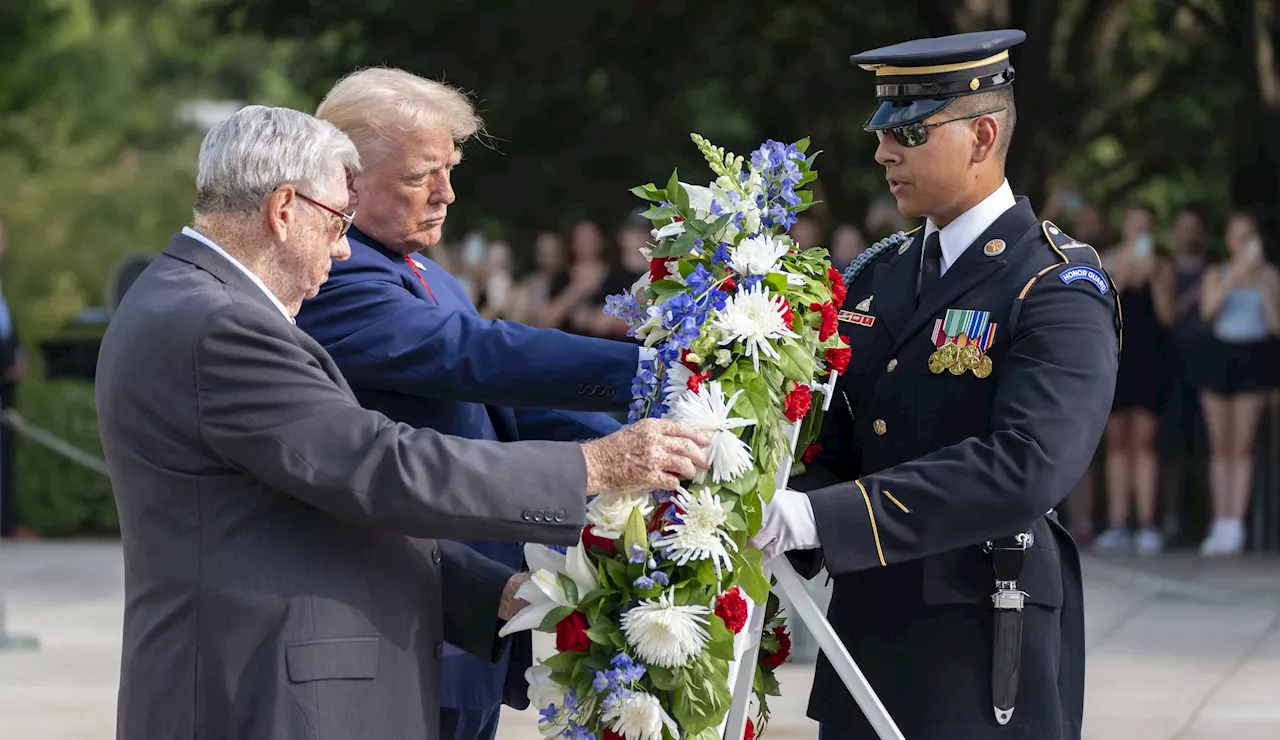 Trump lays wreath to honor Abbey Gate victims while Biden stays out of sight