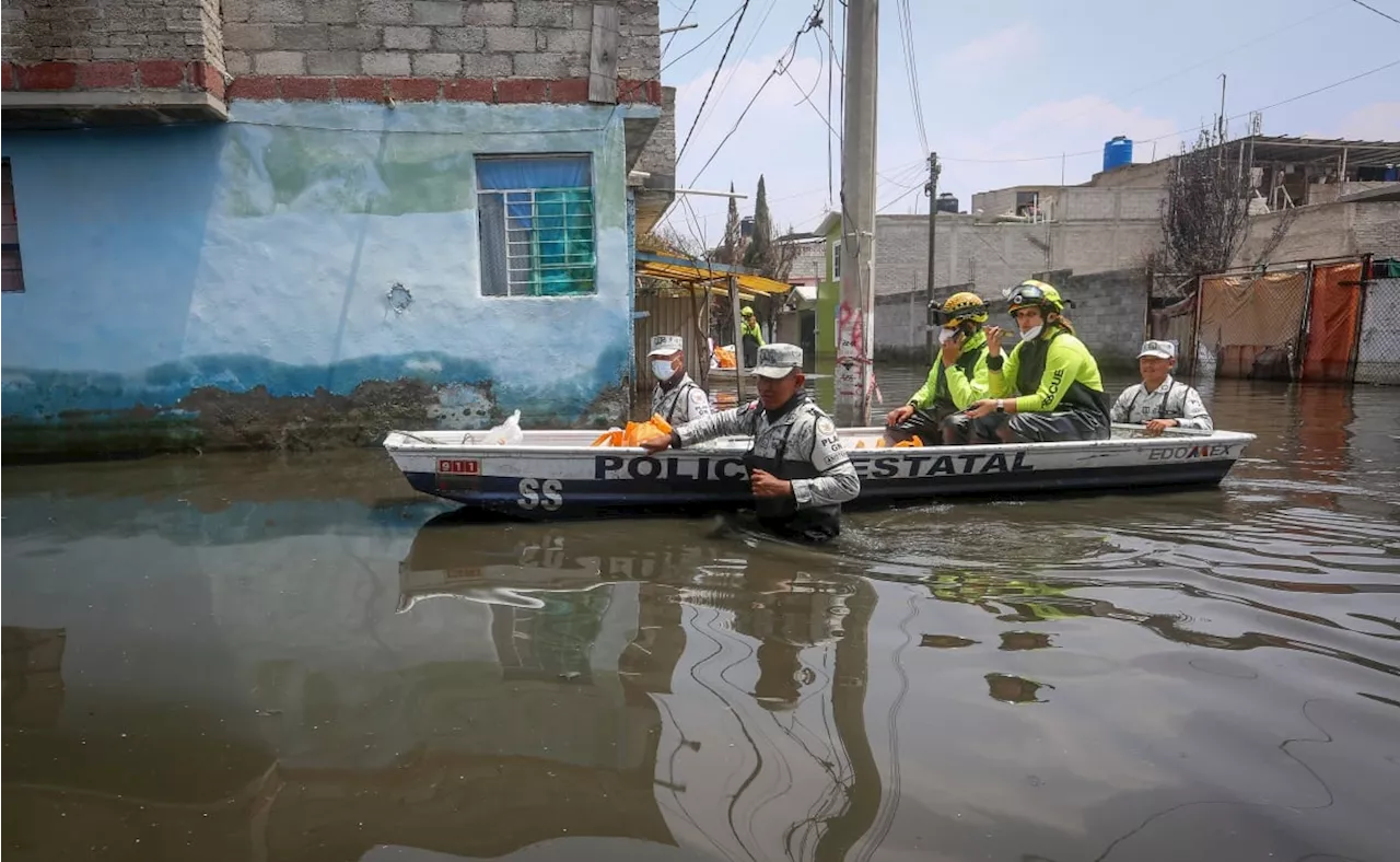 Chalco: agua sube de nuevo tras lluvia