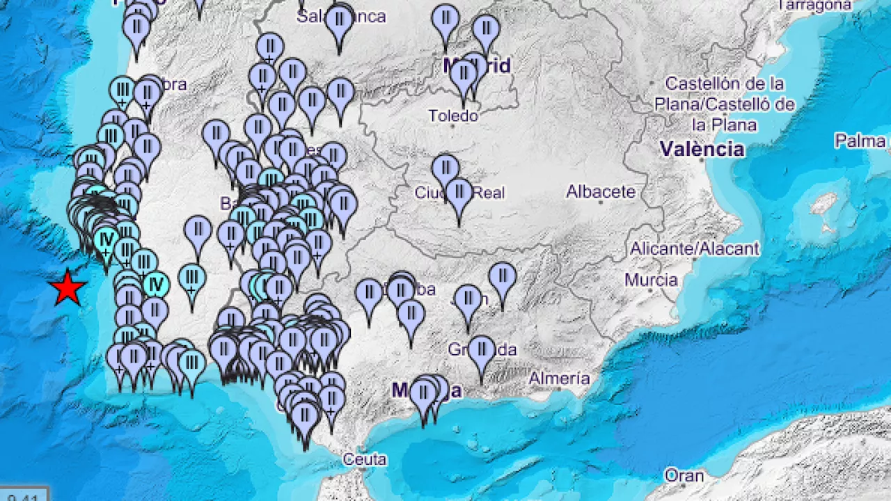 Estas son las ciudades españolas donde se ha sentido el terremoto registrado en Portugal