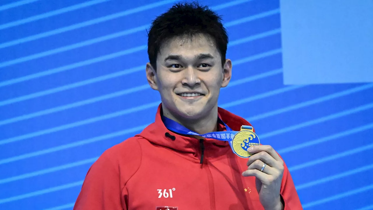 Natation: de retour de suspension, le Chinois Sun Yang renoue avec la victoire