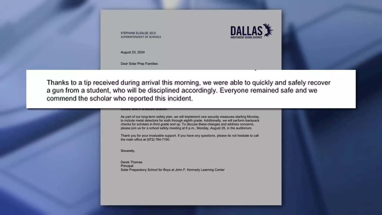 Gun found on Dallas ISD elementary school campus