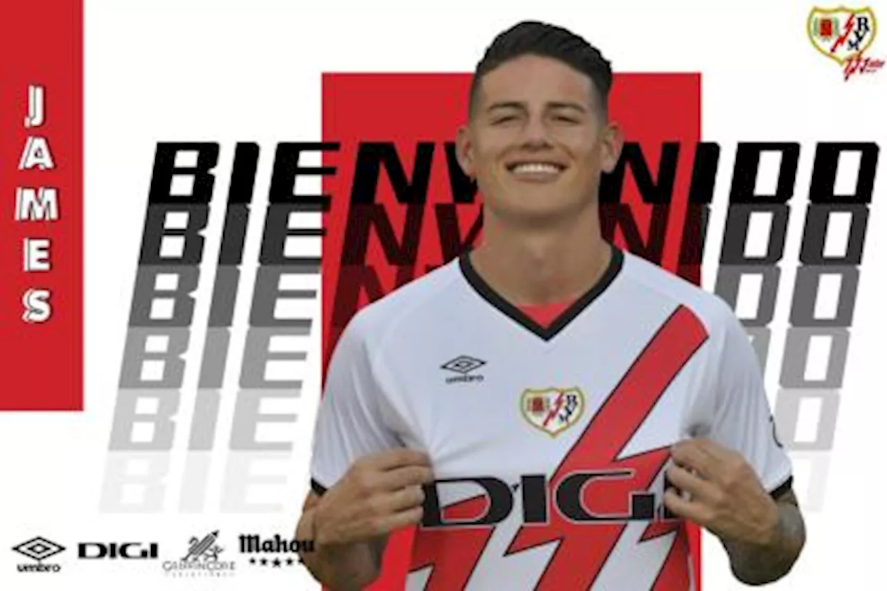 James Rodríguez vuelve a España: Rayo Vallecano lo hizo oficial