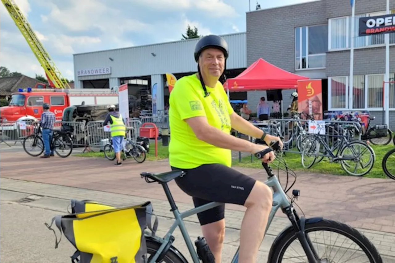 Fietshappening De Schakel lokt ruim 450 fietsers naar Pompiershut in Brecht