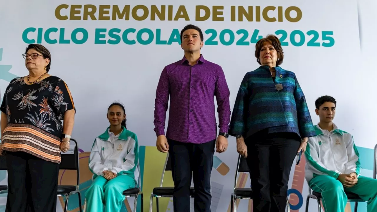 Samuel García pone en marcha el Ciclo Escolar 2024-2025 en Nuevo León