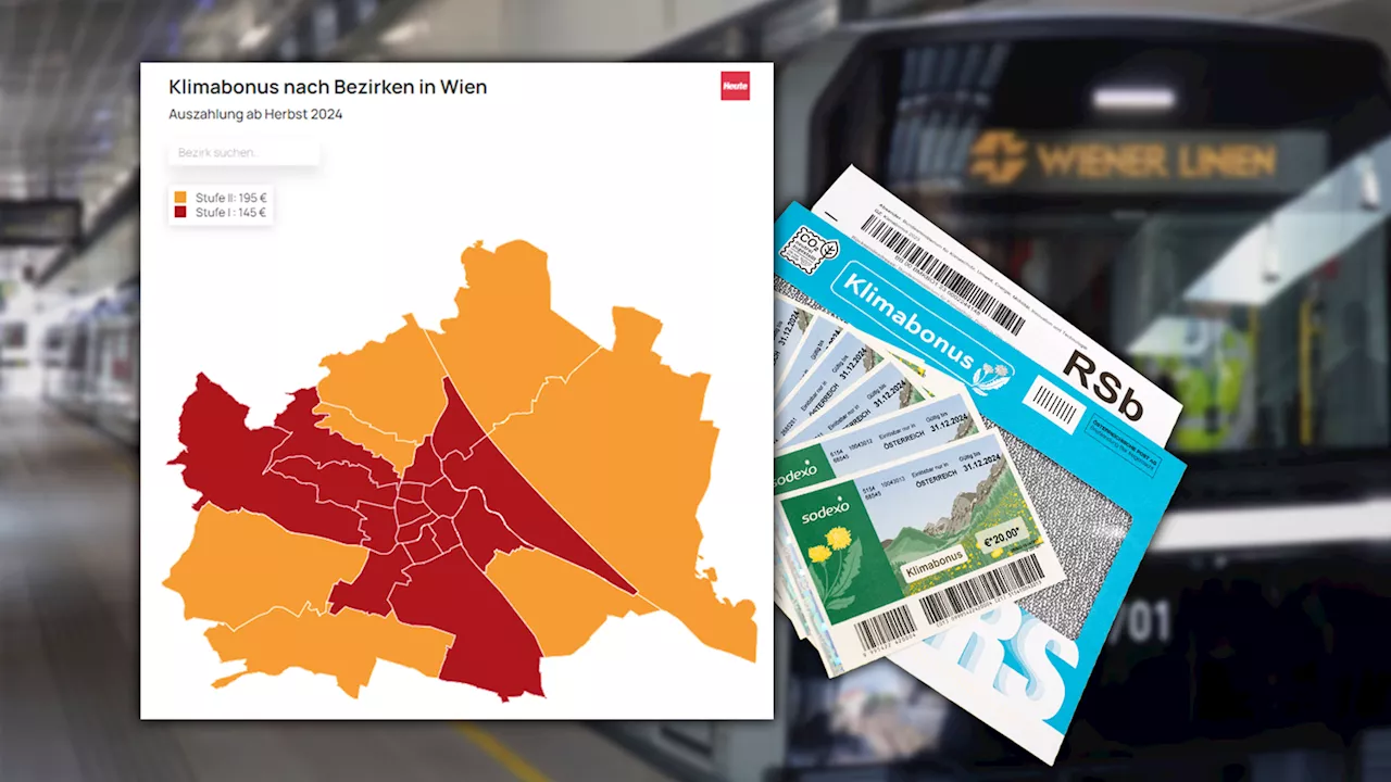 Mehr Geld in sieben Bezirken - Klimabonus für Wien – Wer jetzt wie viel kassiert
