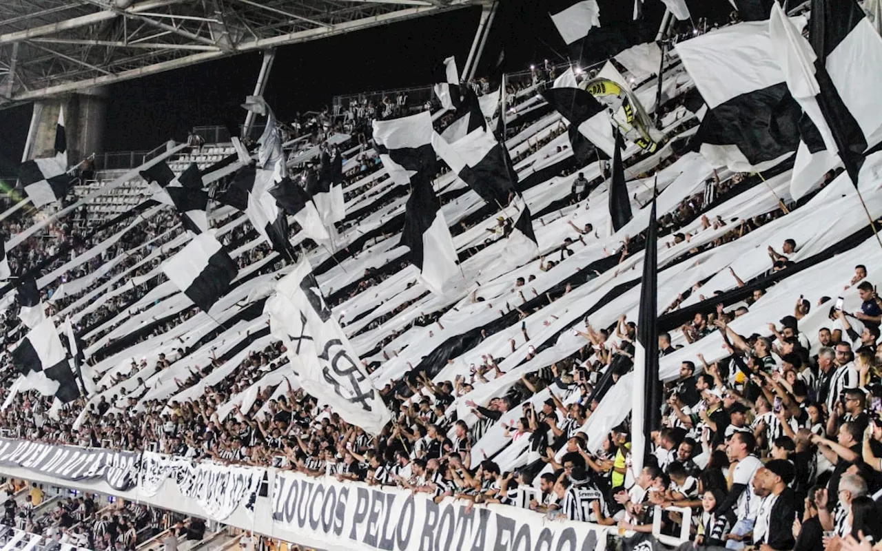 Botafogo x Fortaleza pelo Brasileirão já tem 12 mil ingressos comercializados