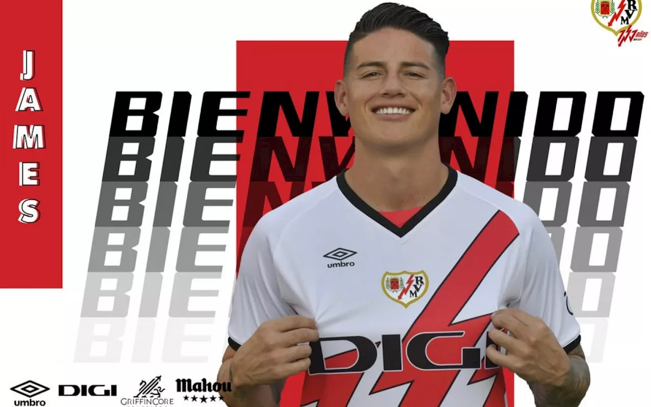 Rayo Vallencano anuncia James Rodríguez, ex-São Paulo