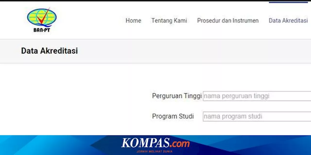 Cara Cek Akreditasi Perguruan Tinggi Lewat Link banpt.or.id