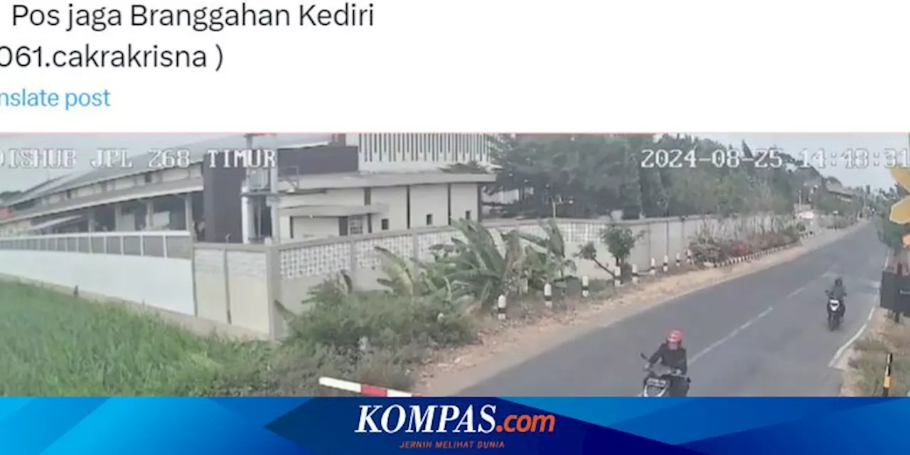 Video Viral Pemotor Tabrak Palang Pintu Perlintasan Kereta hingga Terlempar ke Rel, Ini Penjelasan KAI