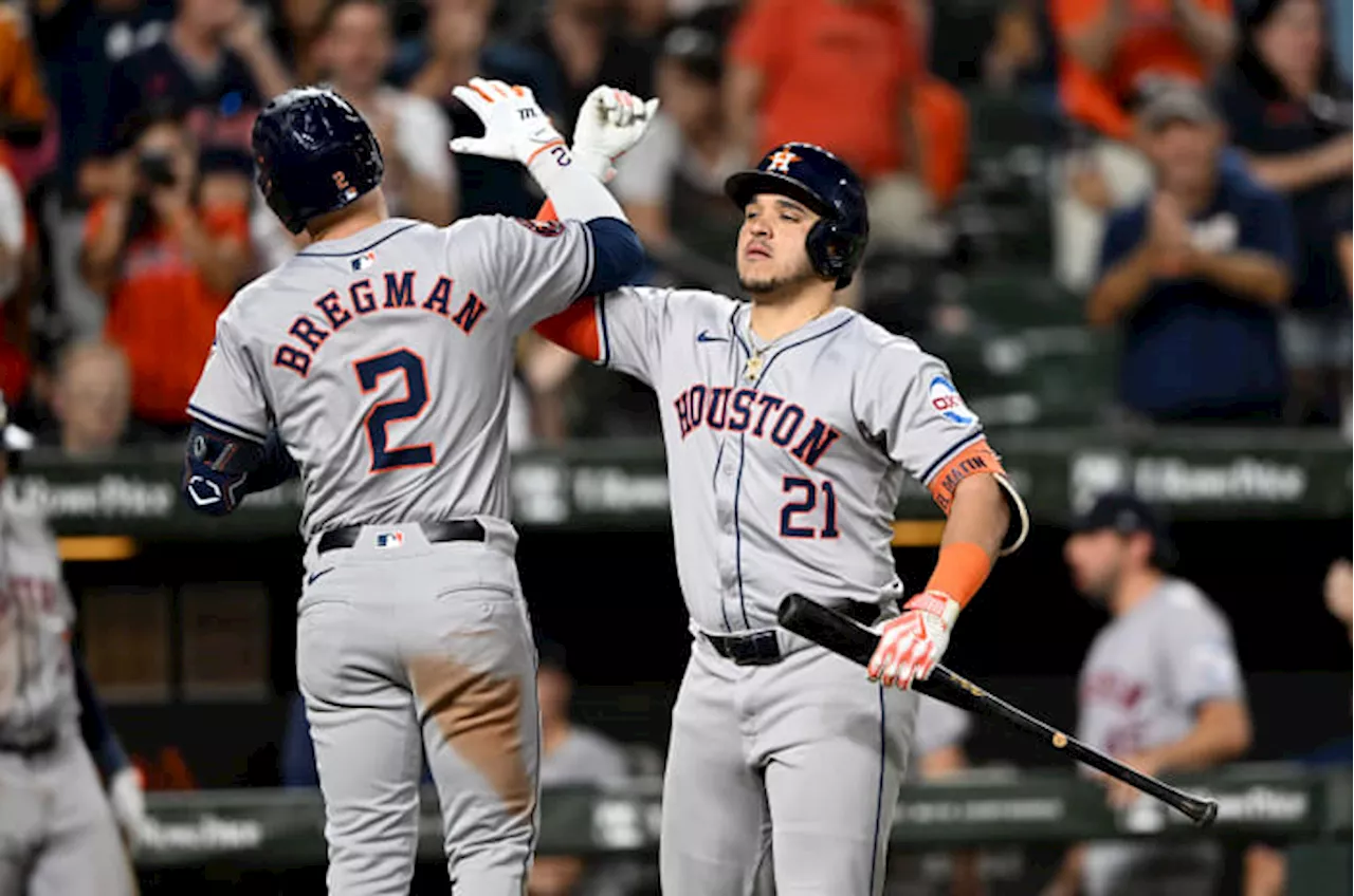 Back-to-back homers from Alex Bregman, Yainer Diaz push Astros past Orioles 6-3