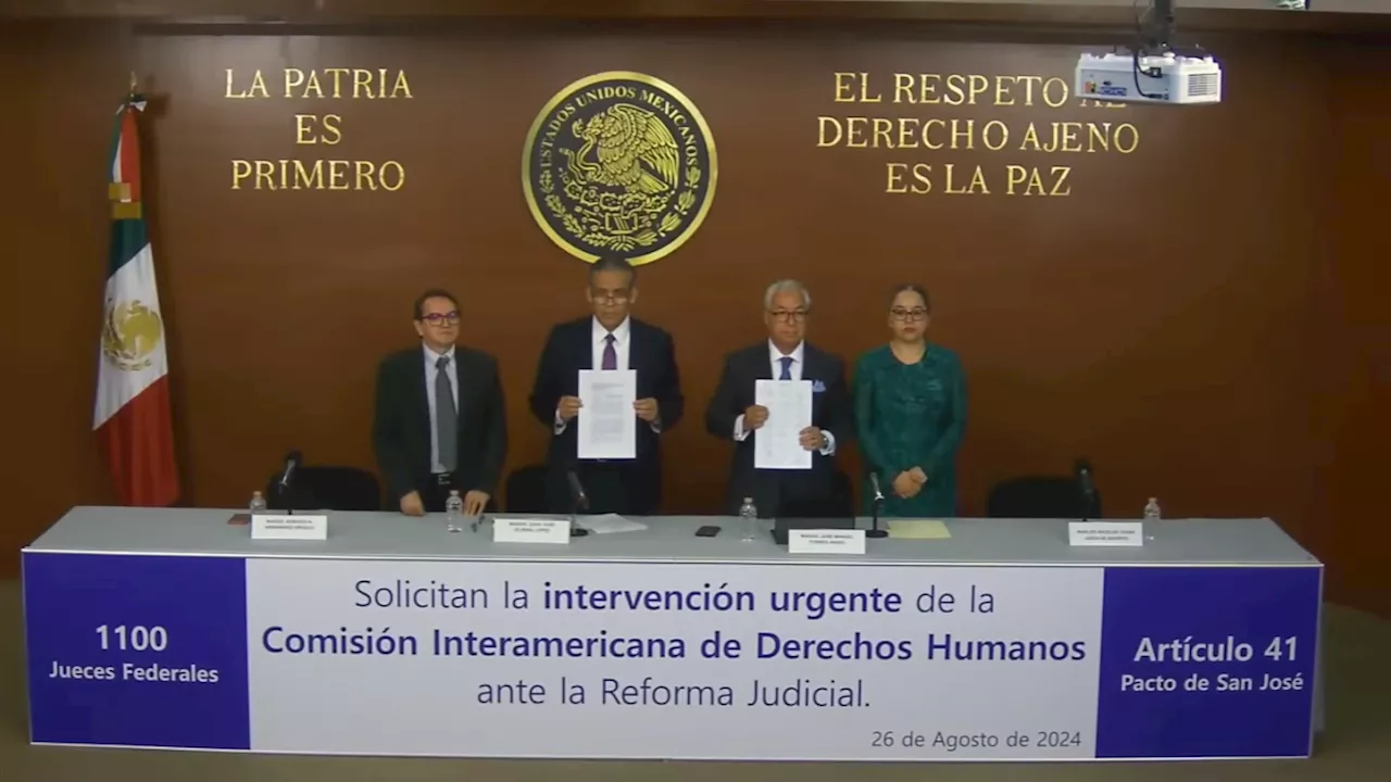 Jueces y magistrados solicitan a CIDH intervenga en tema de reforma al Poder Judicial